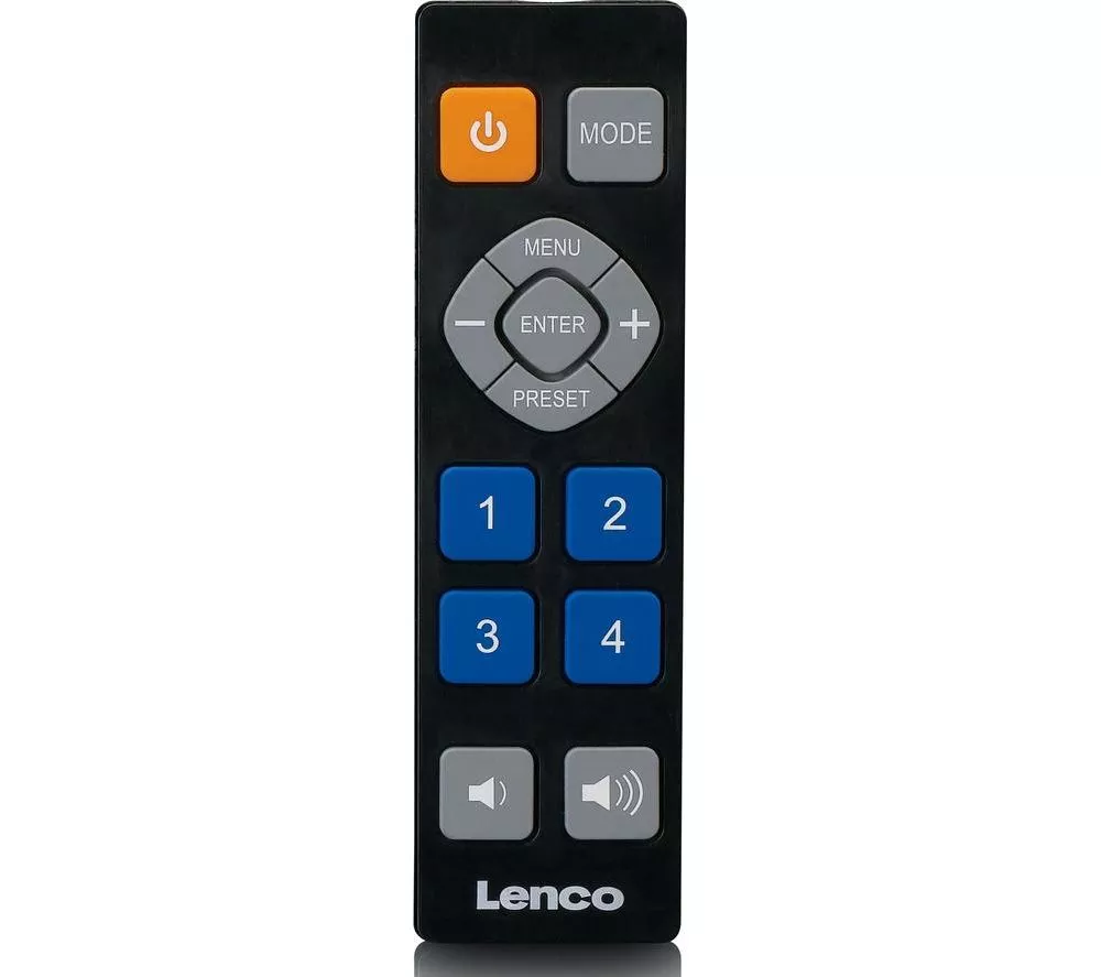 LENCO Senior PDR-065 Portable DAB+ FM Smart Bluetooth Clock Radio - Black