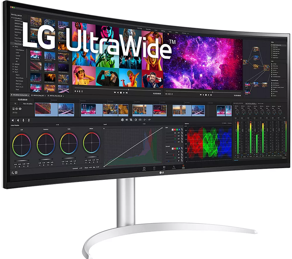 LG UltraWide 40WP95CP-W.AEK 4K Ultra HD 39.7" Curved Nano IPS LCD Monitor - Black