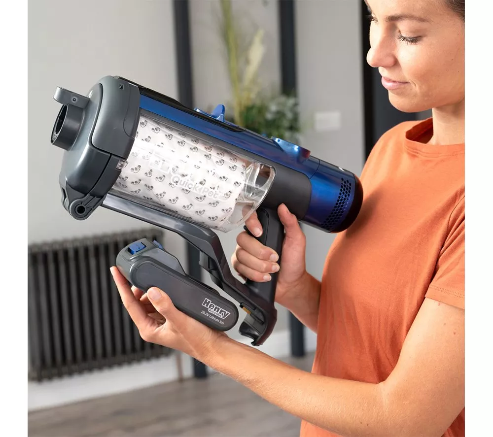 NUMATIC Henry Quick Pet Cordless Vacuum Cleaner - Blue