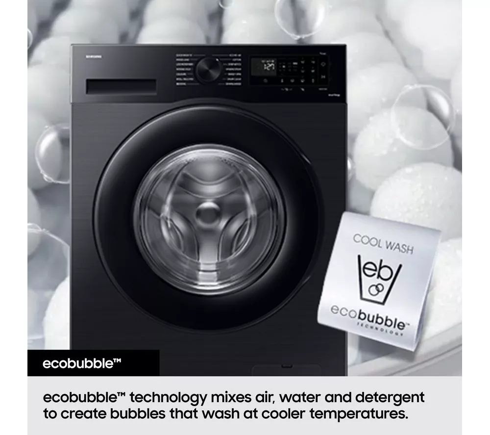 SAMSUNG Series 5 AI Energy WW80CGC04DABEU8 WiFi-enabled 8 kg 1400 Spin Washing Machine - Black