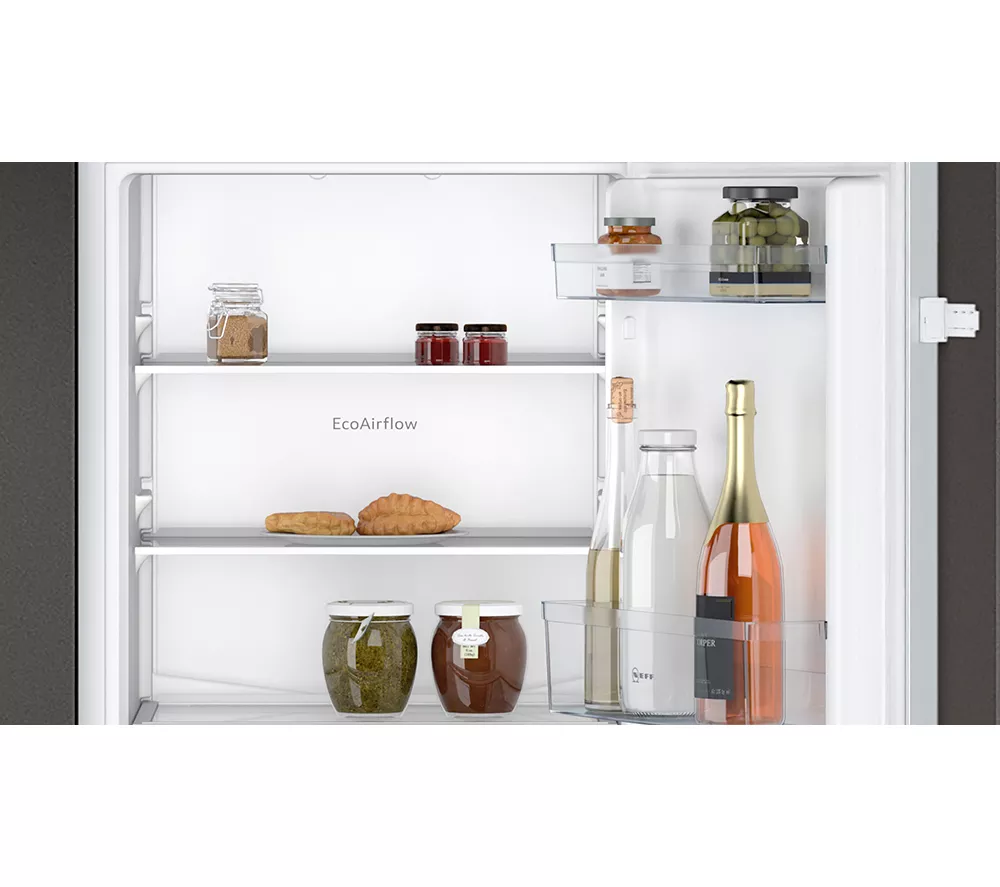 NEFF N30 KI7851SE0G Integrated 50 50 Fridge Freezer - Sliding Hinge
