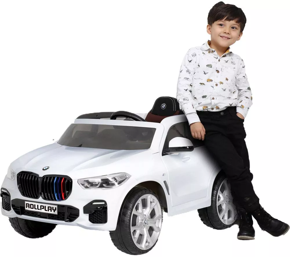 ROLLPLAY BMW X5M Premium 12 Volt Kids Electric Ride-On Toy - White