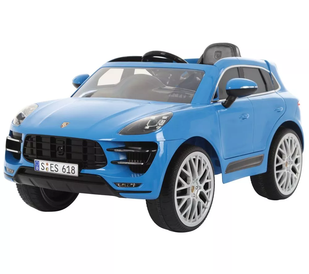ROLLPLAY Porsche Macan 12 Volt Kids Electric Ride-On Toy - Blue