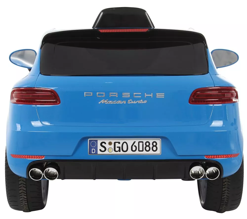 ROLLPLAY Porsche Macan 12 Volt Kids Electric Ride-On Toy - Blue