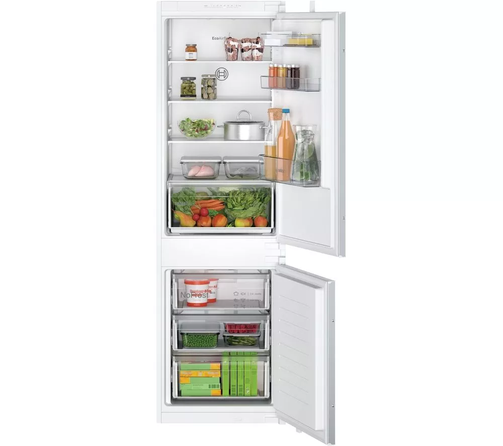 BOSCH Series 2 KIN86NSE0G Integrated 60 40 Fridge Freezer - Sliding Hinge