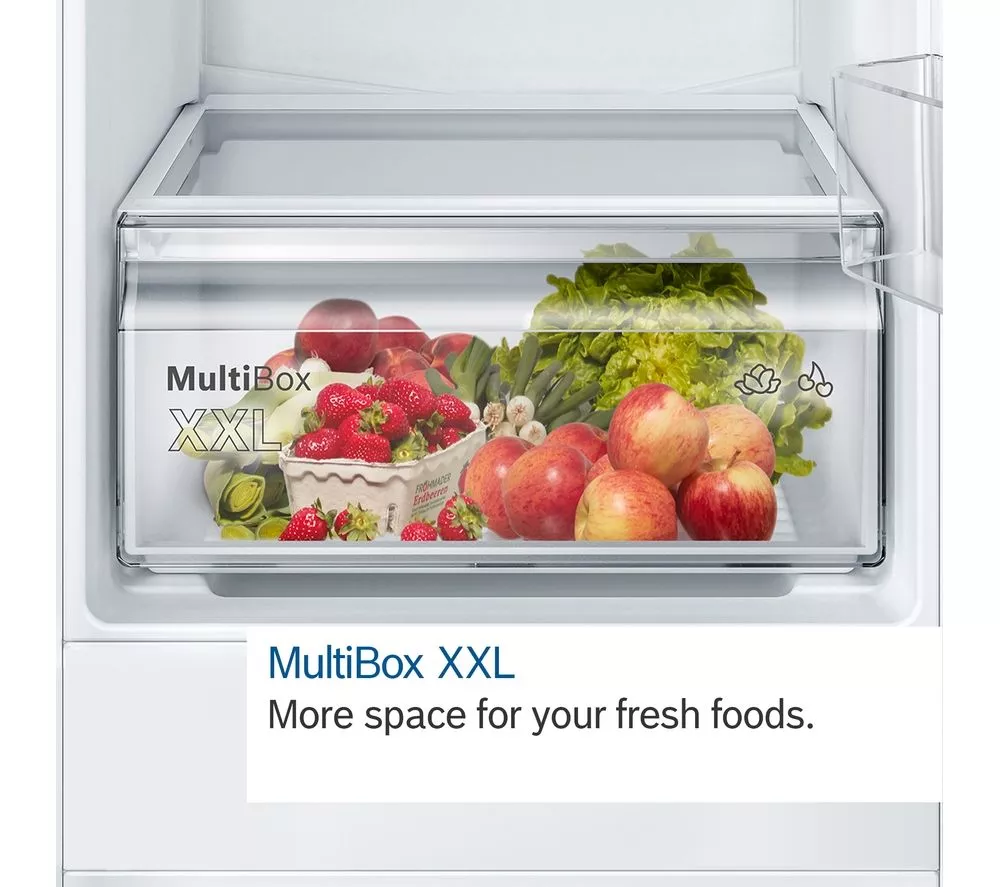 BOSCH Series 2 KIN86NSE0G Integrated 60 40 Fridge Freezer - Sliding Hinge