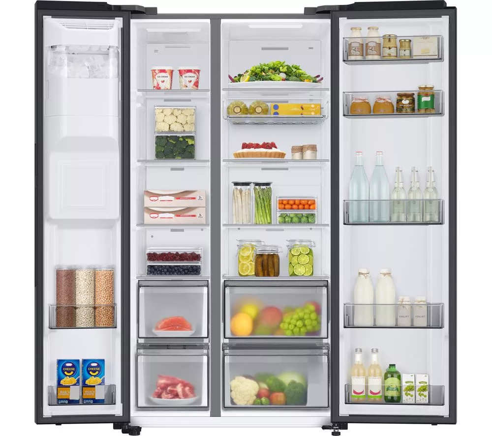 SAMSUNG Series 7 SpaceMax RS68CG883DB1EU American-Style Smart Fridge Freezer - Black