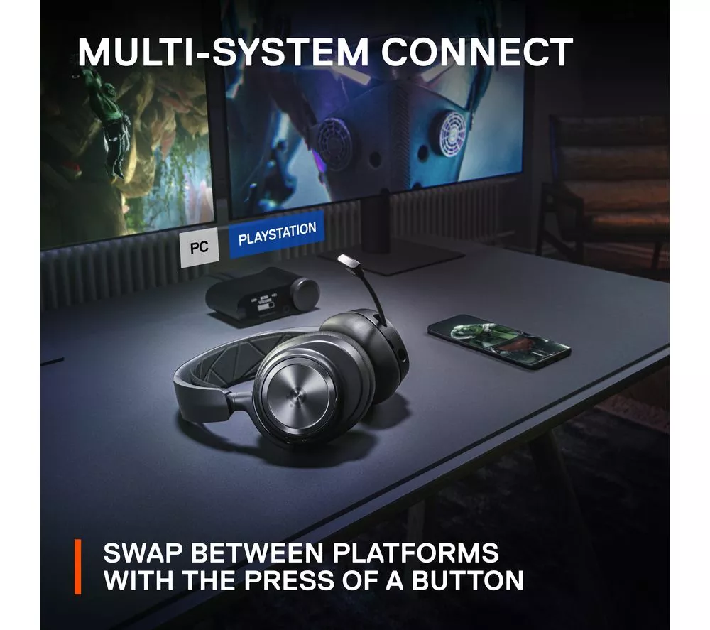STEELSERIES Arctis Nova Pro Wireless PS 7.1 Gaming Headset - Black