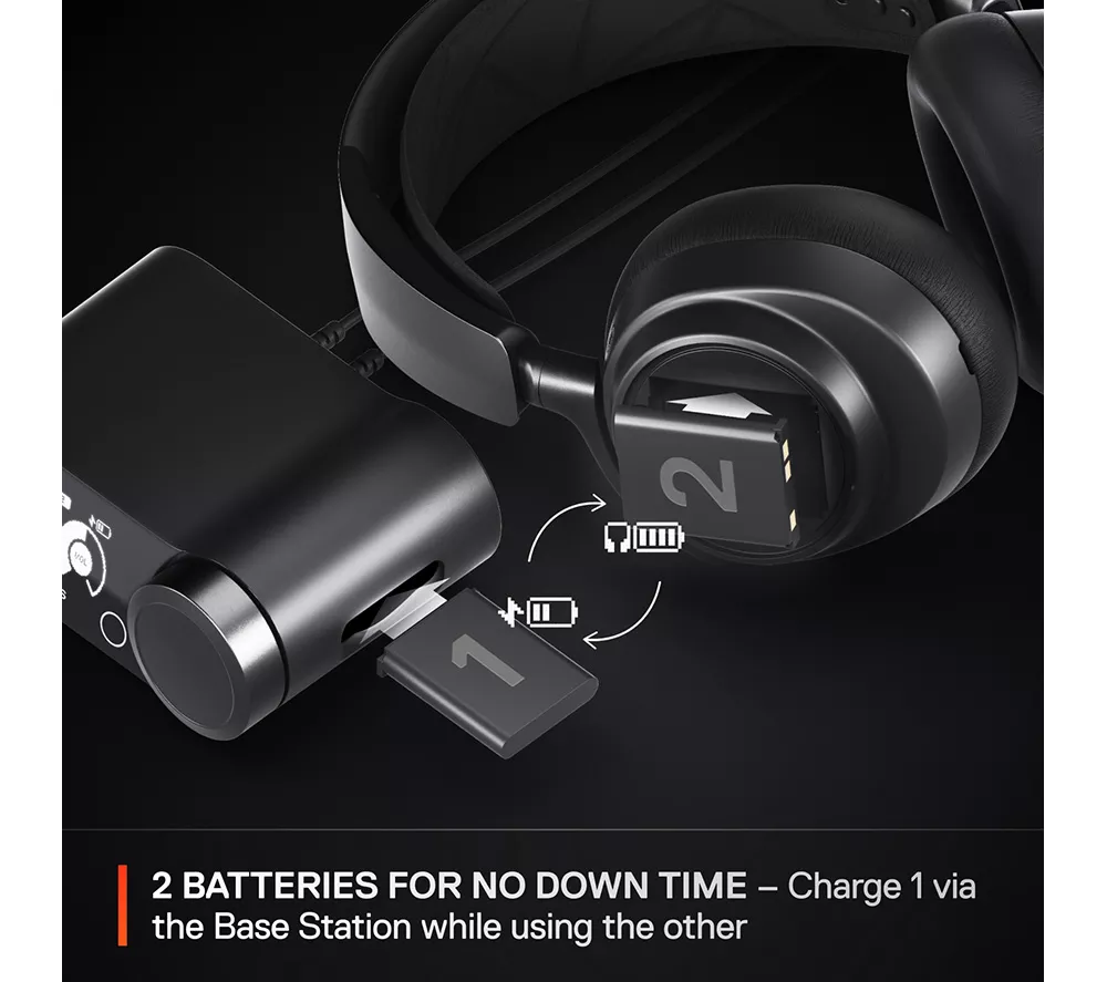 STEELSERIES Arctis Nova Pro Wireless PS 7.1 Gaming Headset - Black