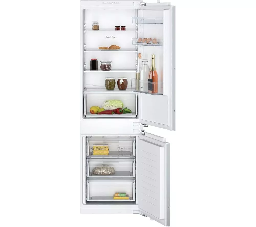 NEFF N30 KI7861FE0G Integrated 60 40 Fridge Freezer - Fixed Hinge
