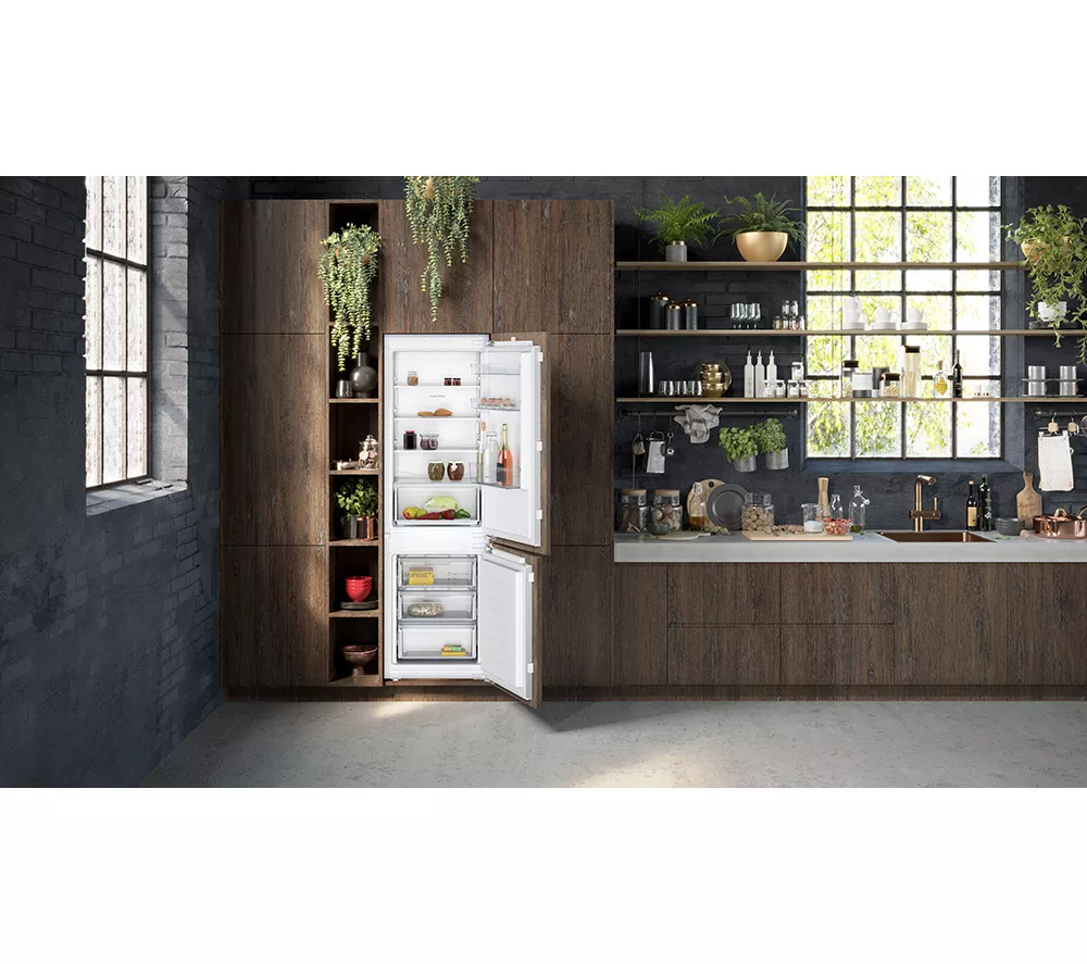 NEFF N30 KI7861FE0G Integrated 60 40 Fridge Freezer - Fixed Hinge
