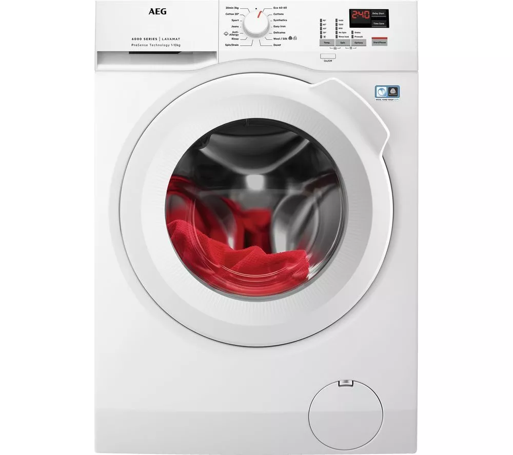 AEG 6000 ProSense L6FBK141B 10 kg 1400 Spin Washing Machine - White