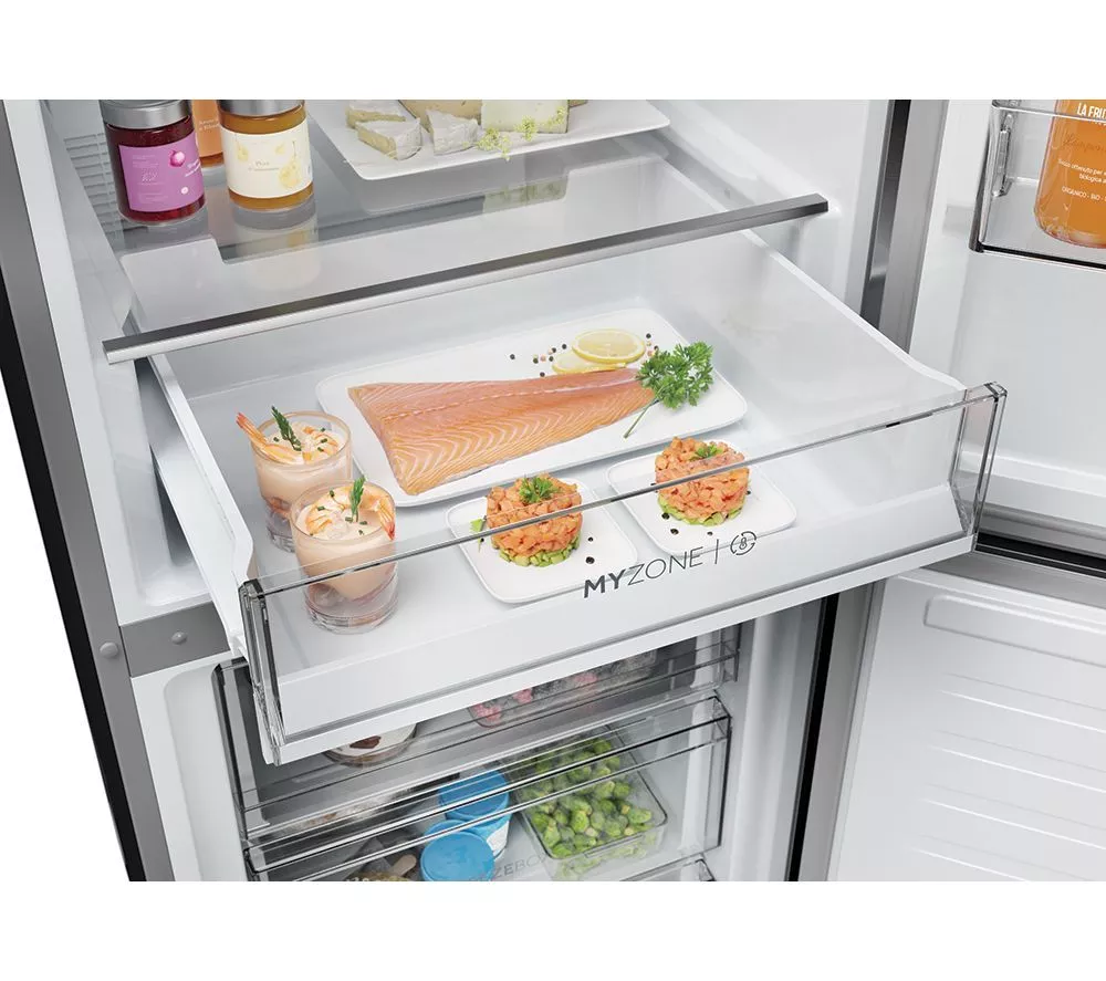 HAIER HDPW3618DNPK Smart 60 40 Fridge Freezer - Inox