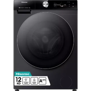 HISENSE 7S Series Auto Dosing WF7S1247BB AI WiFi-enabled 12 kg 1400 Spin Washing Machine – Black