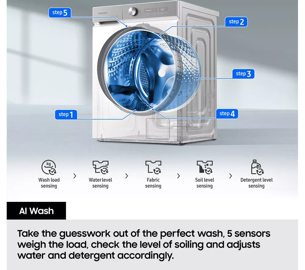 SAMSUNG Series 6 SpaceMax WW11DG6B85LBU1 WiFi-enabled 11 kg 1400 Spin Washing Machine - Black