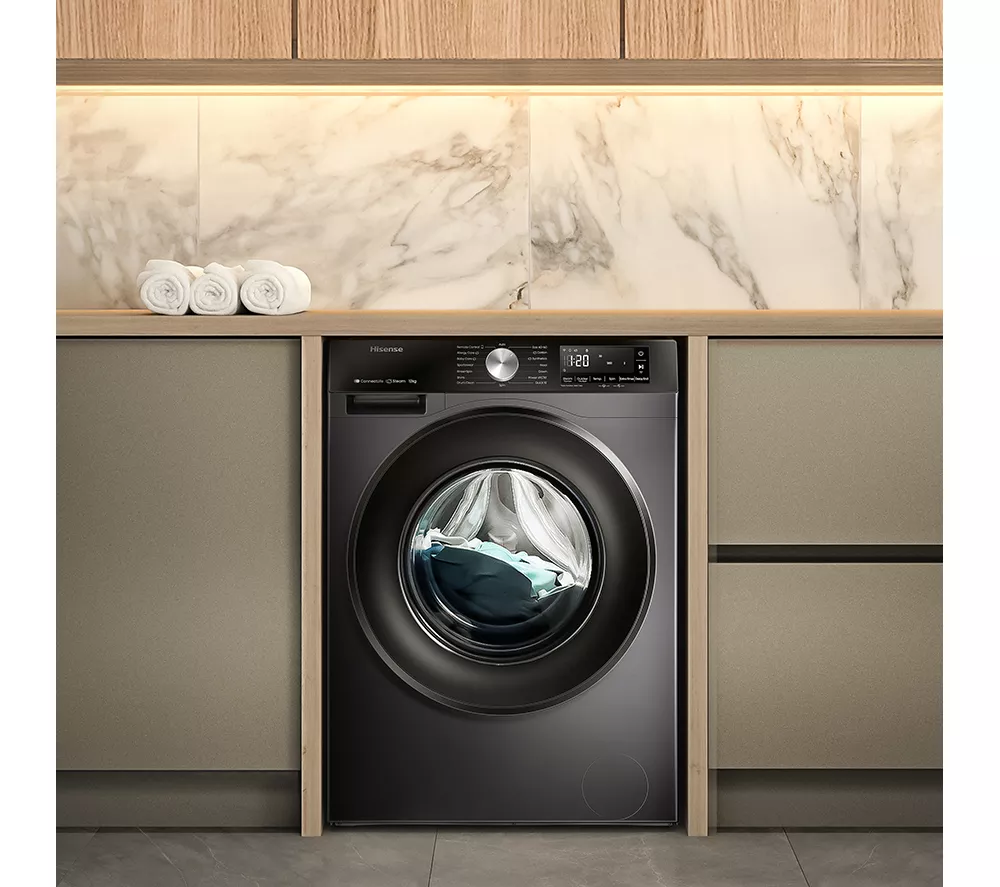 HISENSE 3S Series WF3S1243BB3 WiFi-enabled 12 kg 1400 Spin Washing Machine - Black