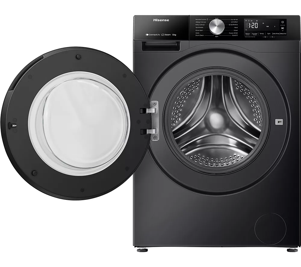 HISENSE 3S Series WF3S1243BB3 WiFi-enabled 12 kg 1400 Spin Washing Machine - Black