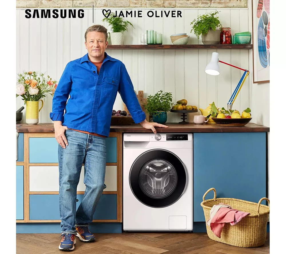 SAMSUNG Series 6 AI Energy WW90DG6U25LEU1 WiFi-enabled 9 kg 1400 Spin Washing Machine - White