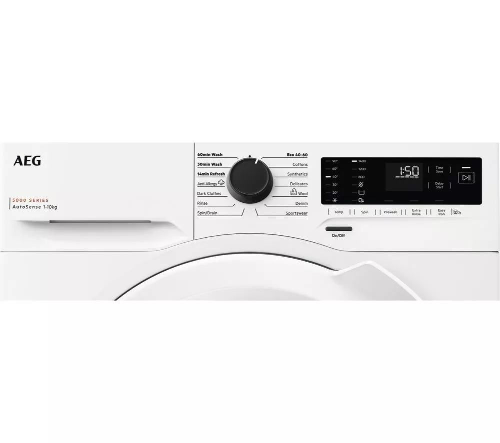 AEG LFX50142B 10 kg 1400 Spin Washing Machine - White