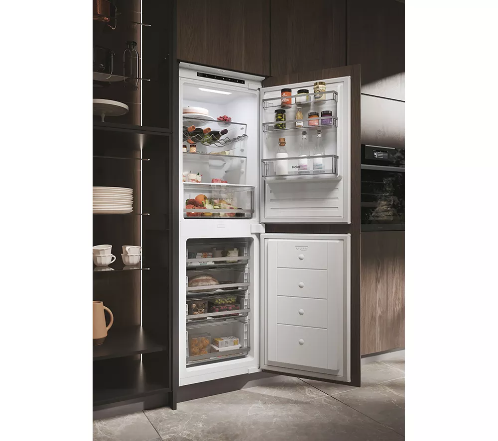 HAIER HB50T618FMK Integrated Smart 50 50 Fridge Freezer - Sliding Hinge