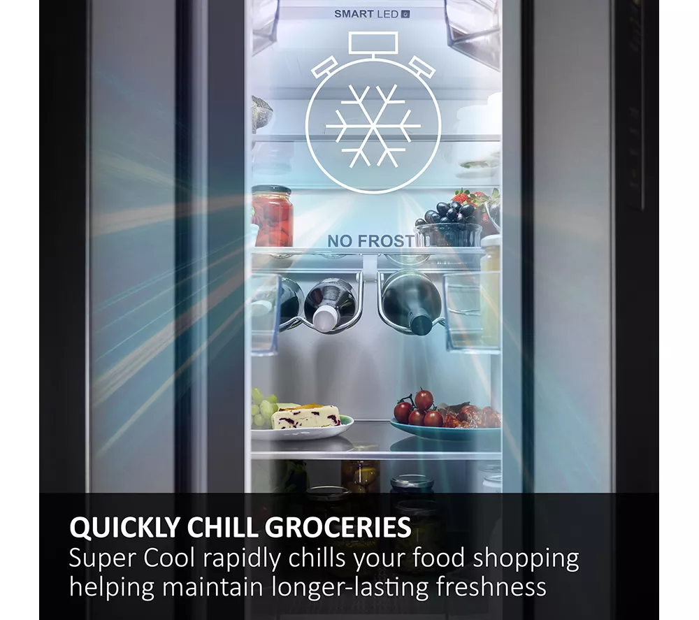 HAIER HB50T618FMK Integrated Smart 50 50 Fridge Freezer - Sliding Hinge