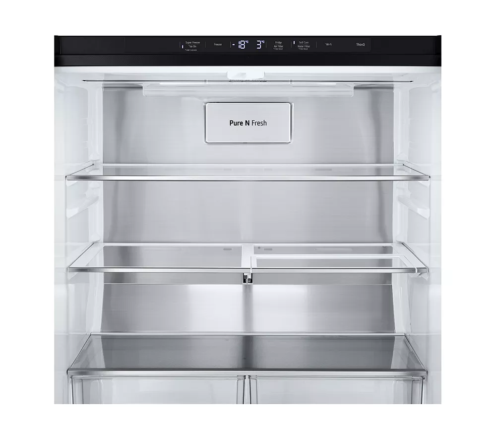 LG InstaView GMG860EPBE Smart Fridge Freezer - Matte Black