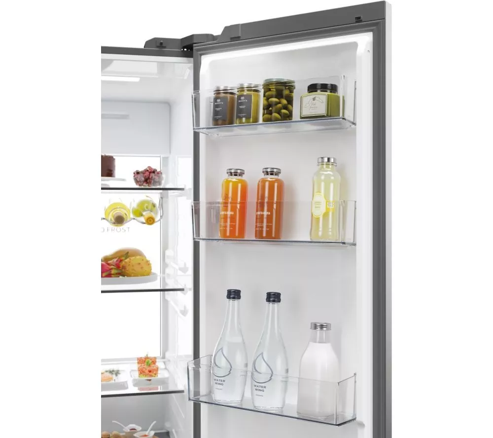 HAIER Series 7 HSW79F18ANMMUK American-Style Smart Fridge Freezer - Silver