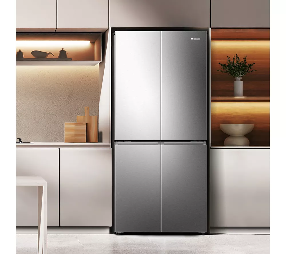 HISENSE PureFlat RQ5P470SAID Fridge Freezer - Silver Stainless Steel