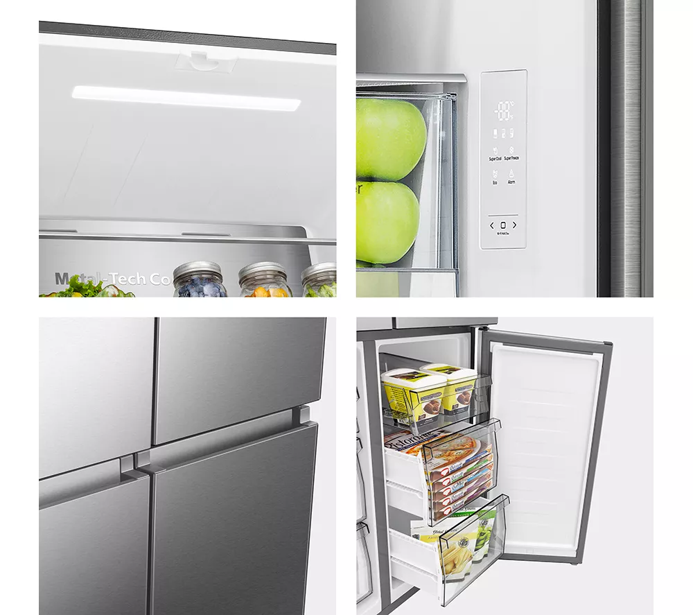 HISENSE PureFlat RQ5P470SAID Fridge Freezer - Silver Stainless Steel