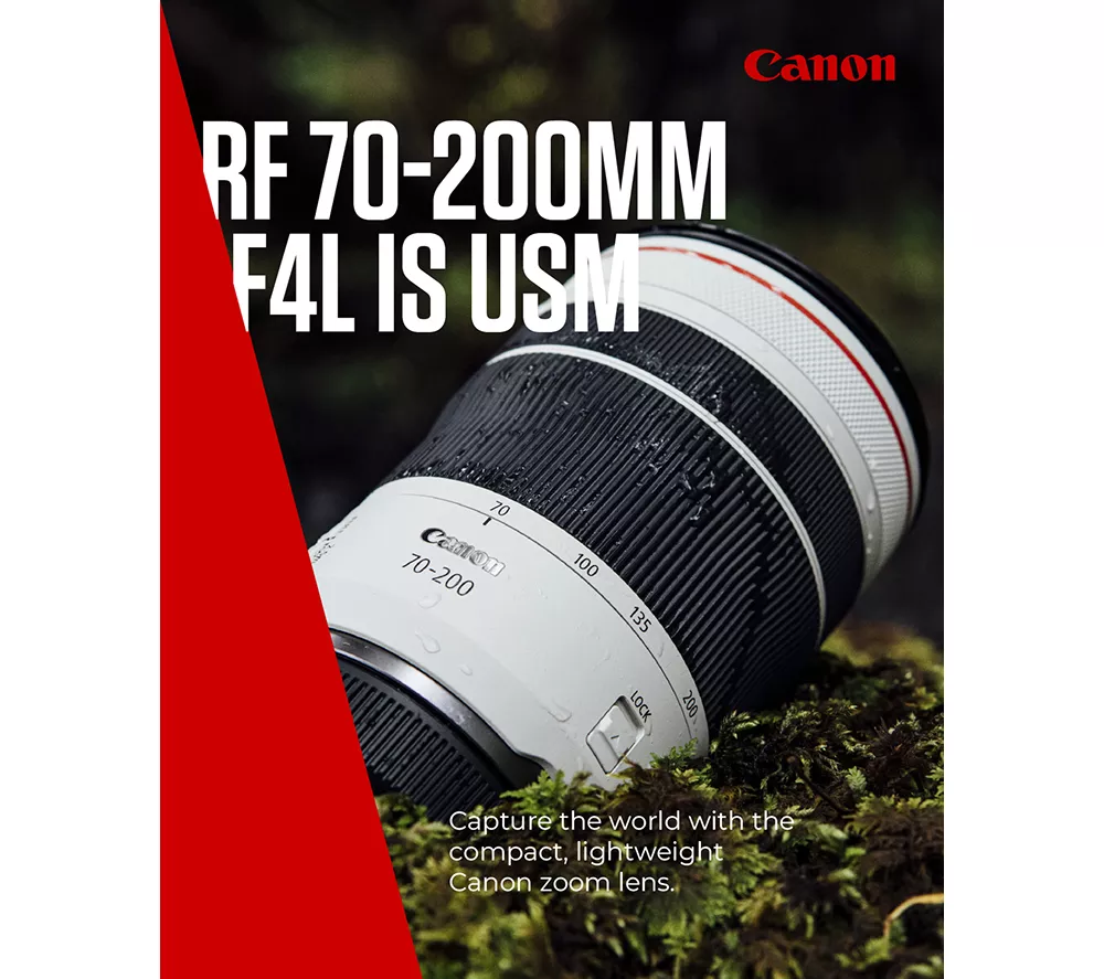 CANON RF 70-200 mm f 4L IS USM Telephoto Zoom Lens