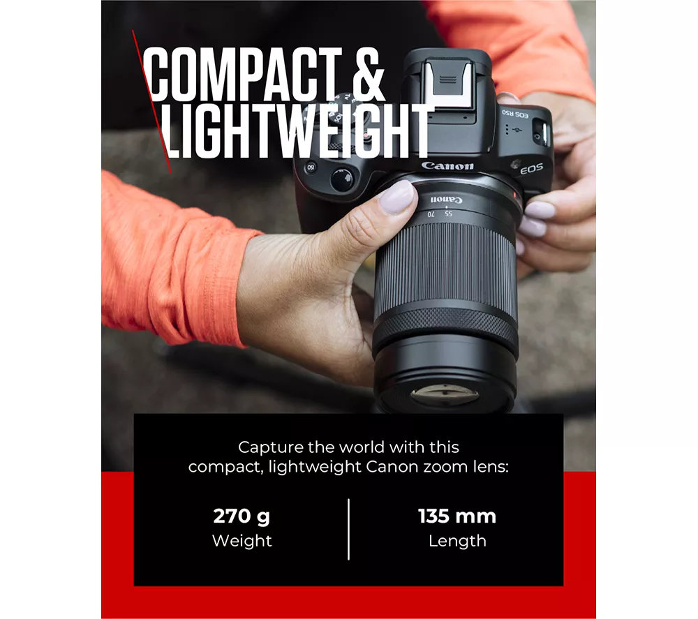 CANON RF-S 55-210 mm f 5-7.1 IS STM Telephoto Zoom Lens
