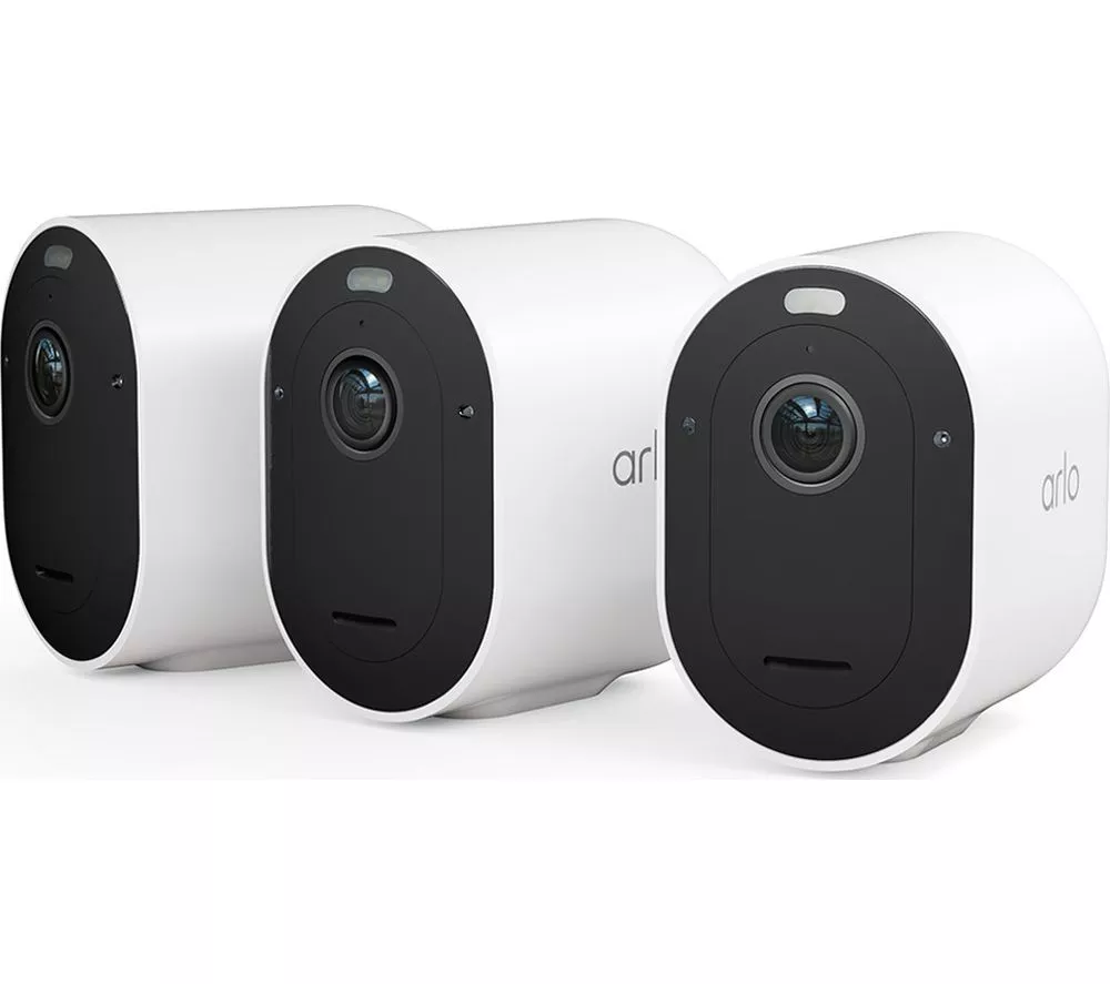 ARLO Pro 5 2K 1520p WiFi Security Camera System - 2 Cameras White