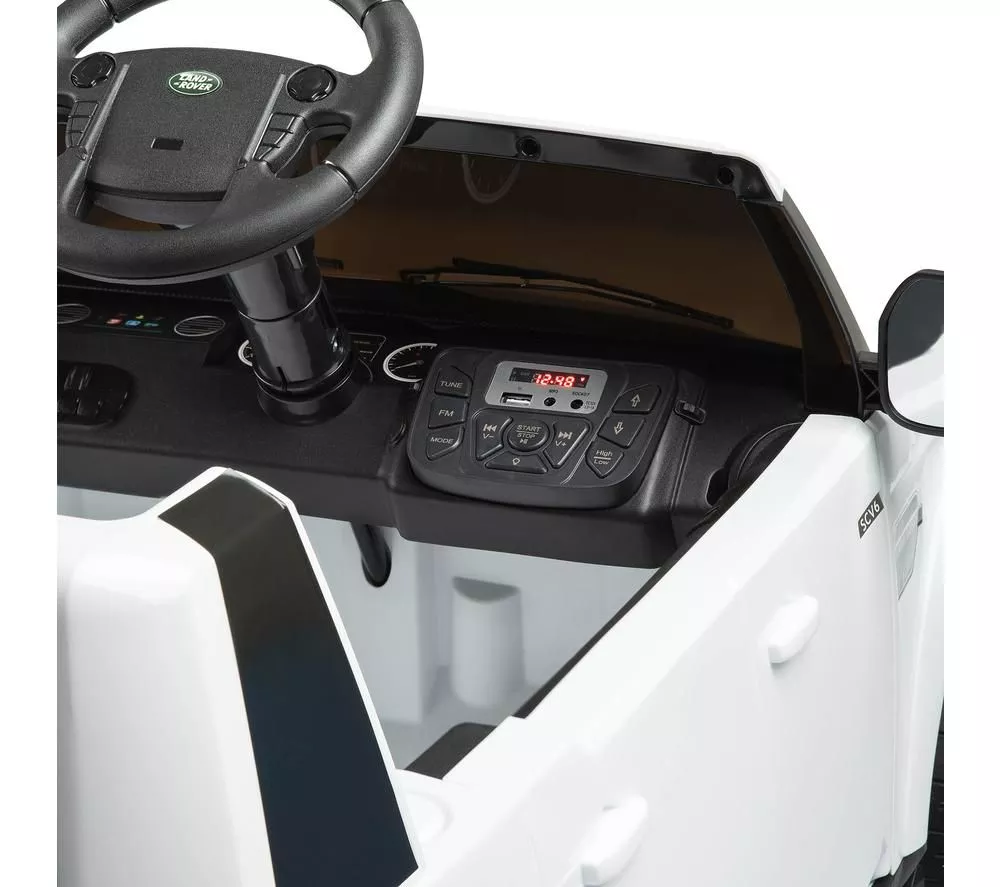 XOOTZ Land Rover Discovery 4 Kids Electric Ride-On Car - White