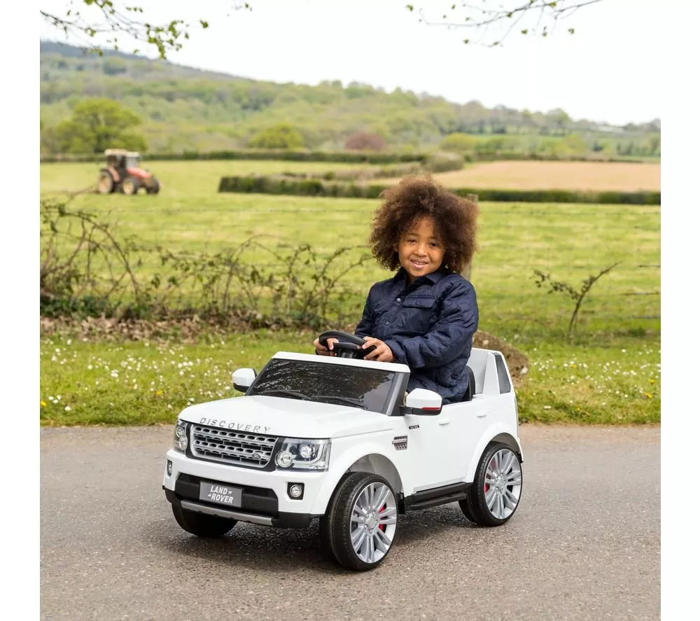 XOOTZ Land Rover Discovery 4 Kids Electric Ride-On Car - White