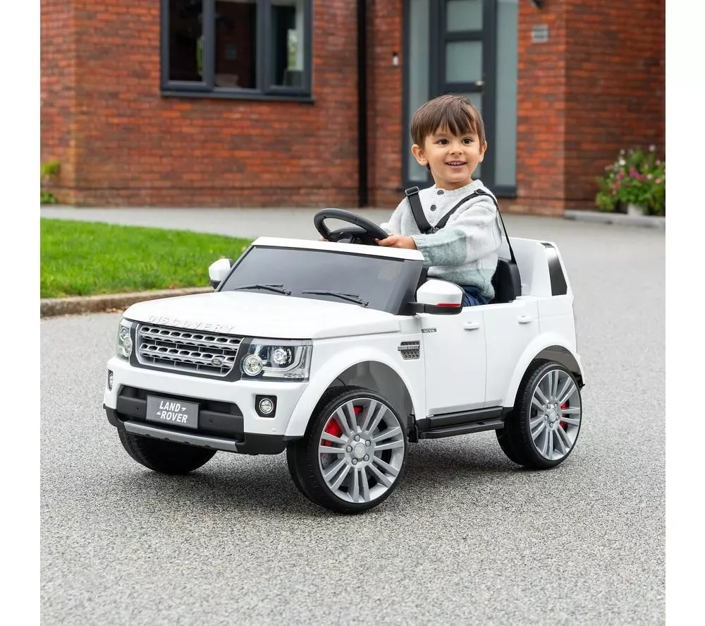 XOOTZ Land Rover Discovery 4 Kids Electric Ride-On Car - White