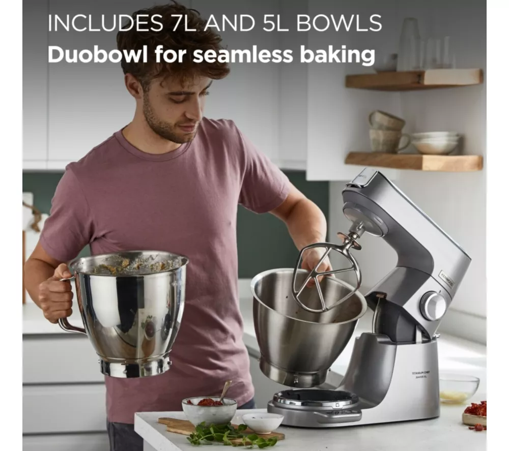 KENWOOD Titanium Chef Baker XL KVL85.004SI Stand Mixer – Silver