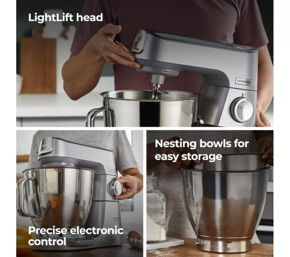 KENWOOD Titanium Chef Baker XL KVL85.004SI Stand Mixer – Silver