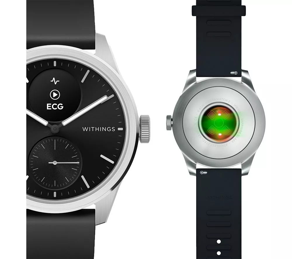 WITHINGS ScanWatch 2 Hybrid Smart Watch - Black 42 mm