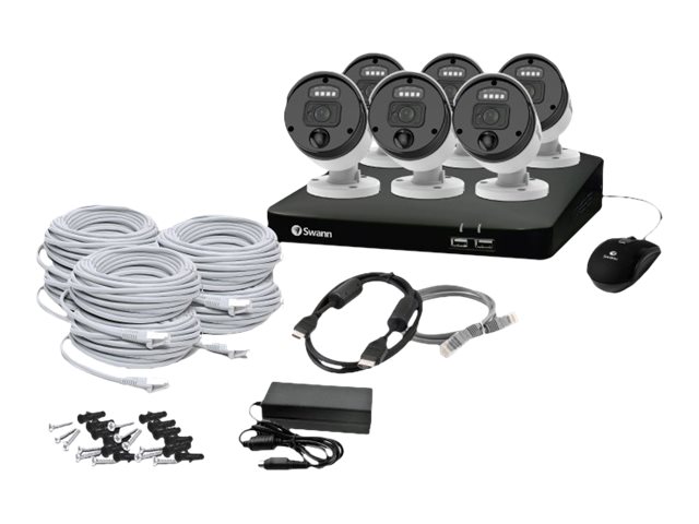 SWANN Master-Series SWNVK-879906 8-channel 4K Ultra HD NVR Security System - 2 TB 6 Cameras