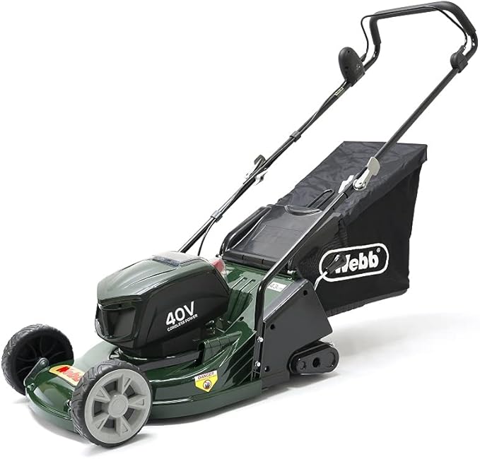 WEBB WERR17LIP Cordless Rotary Lawn Mower with 1 Battery - Green