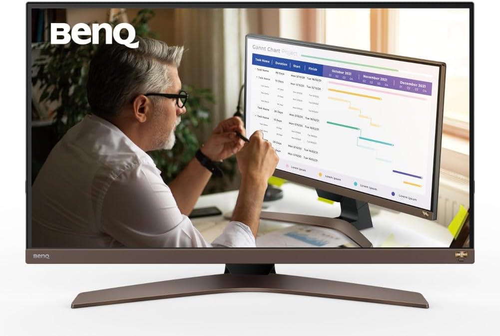 BENQ EW2880U 4K Ultra HD 28" IPS Monitor - Black & Brown