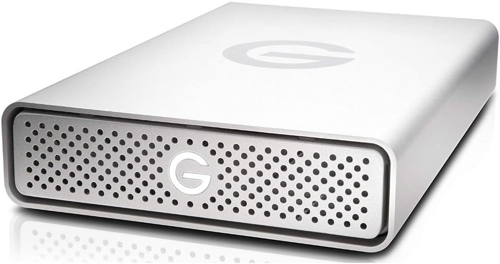 G TECH G-DRIVE External Hard Drive - 10 TB Silver