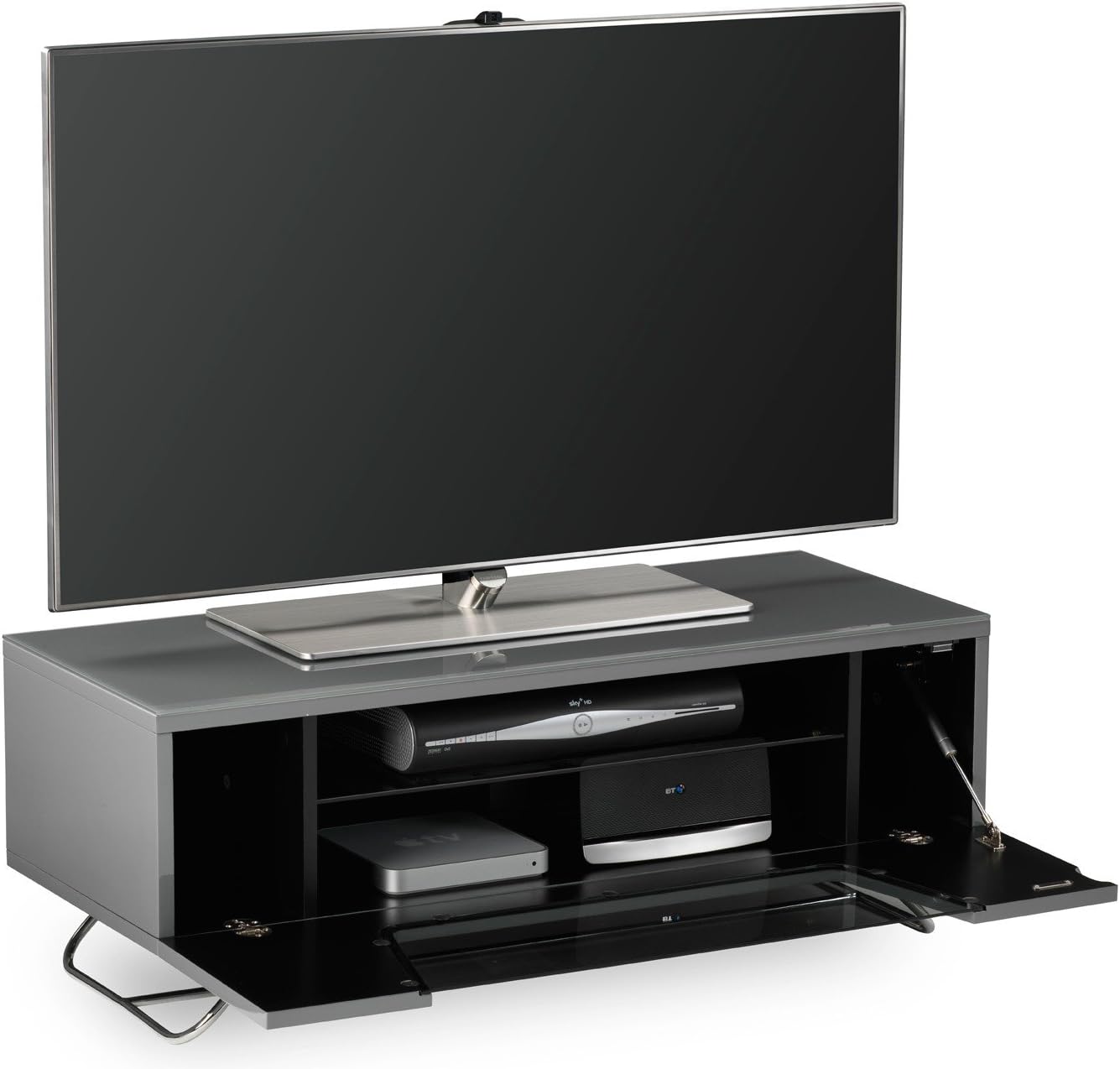 ALPHASON Chromium 2 Cantilever CRO2-1000BKT-GR 1000 mm TV Stand with Bracket - Grey
