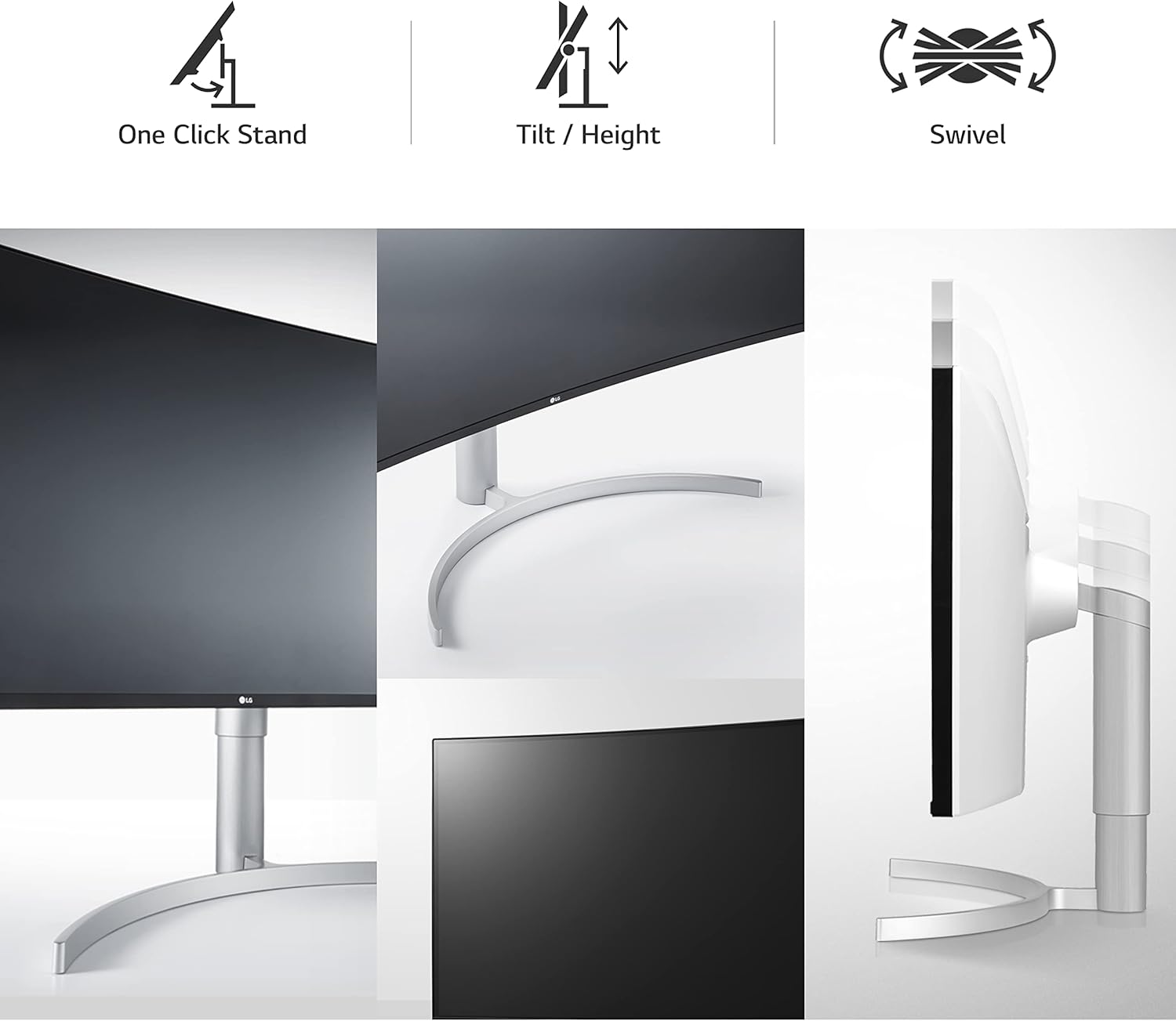 LG UltraWide 38WN95CP-W.AEK Quad HD 37.5" Curved Nano IPS LCD Monitor - White