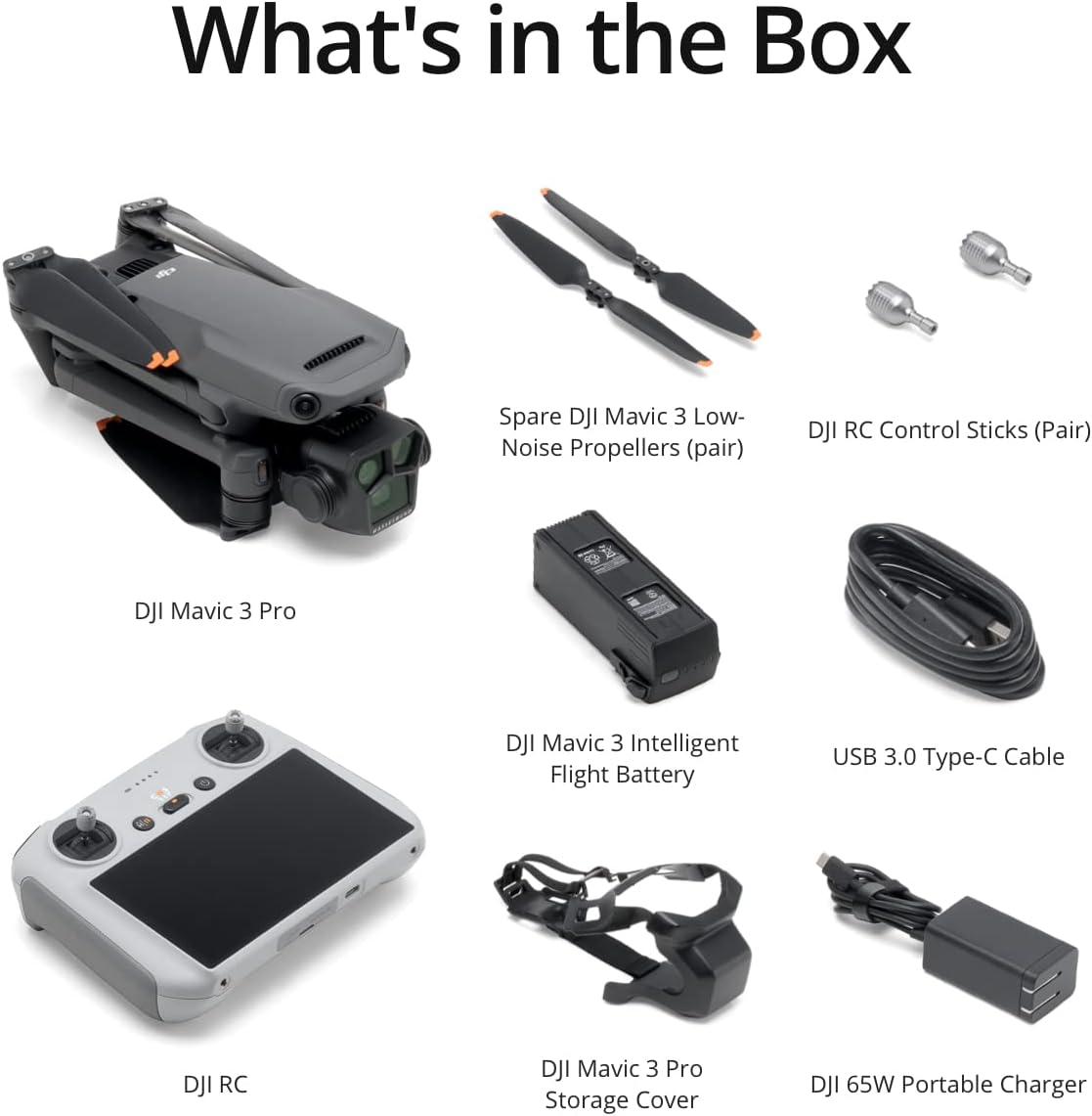 DJI Mavic 3 Pro Drone with DJI RC Remote Controller - Grey