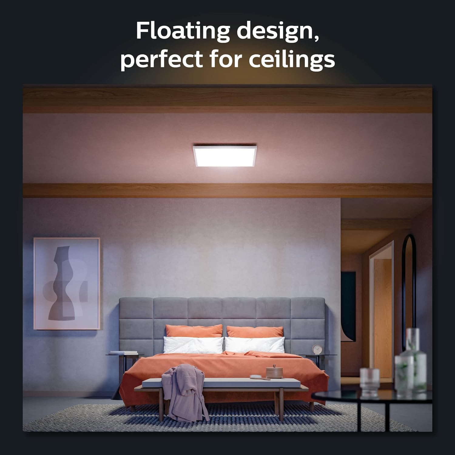 PHILIPS HUE White and Colour Rectangle Smart LED Ceiling Panel