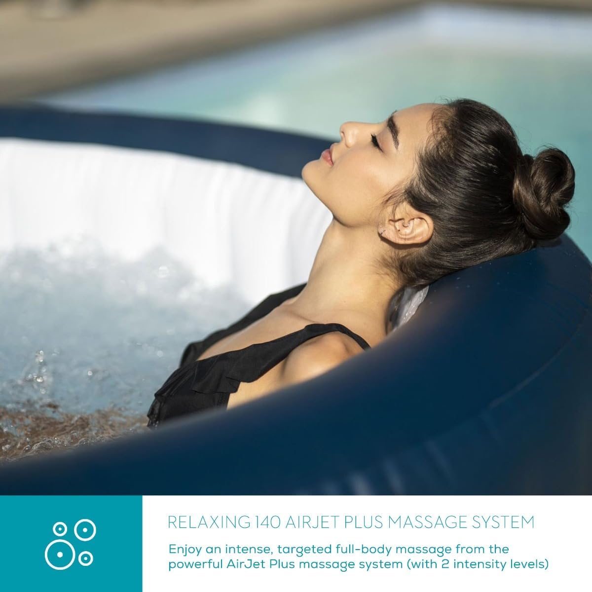 LAY-Z-SPA Milan AirJet Plus Inflatable Hot Tub - Blue