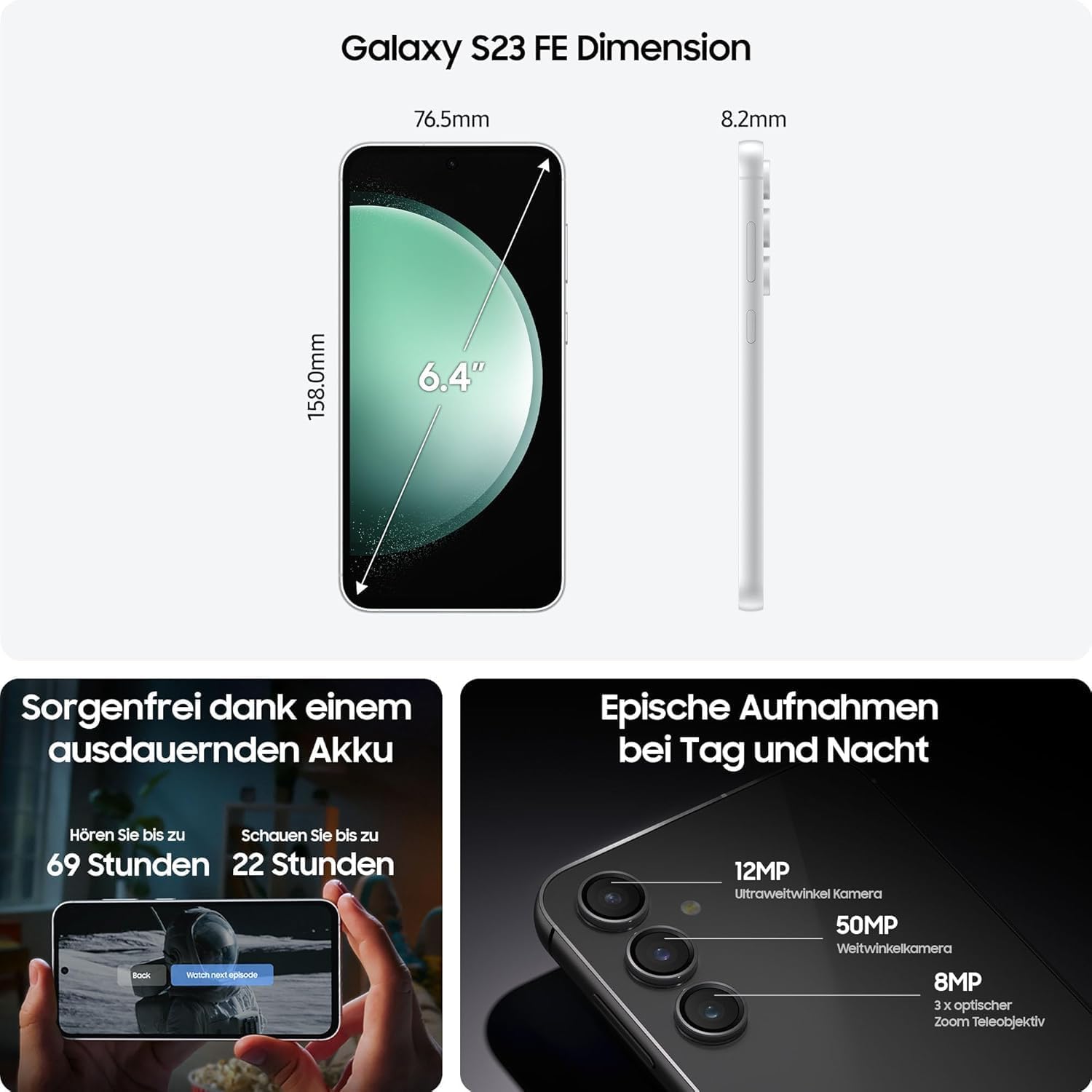 SAMSUNG Galaxy S23 FE 5G - 128 GB Mint