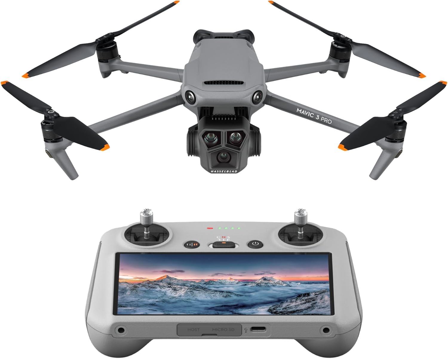 DJI Mavic 3 Pro Drone with DJI RC Remote Controller - Grey