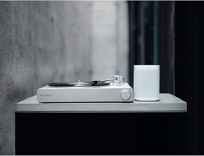 VICTROLA Stream Carbon for Sonos Belt Drive Turntable - Black & Silver